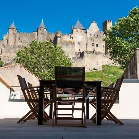 カルカソンヌLa Terrasse De La Tour Pinte.アパートメント エクステリア 写真
