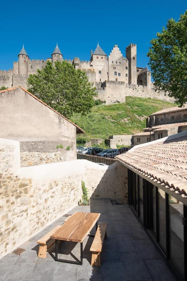 カルカソンヌLa Terrasse De La Tour Pinte.アパートメント エクステリア 写真